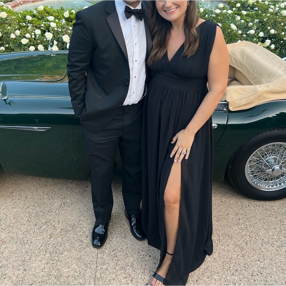 Black v neck formal gown lulus - Picture 2 of 2